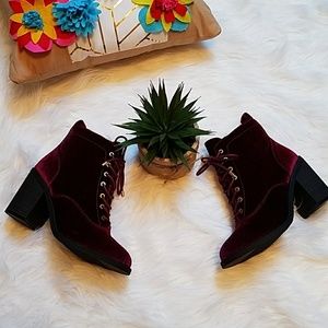 Brand New Women Velvet Booties